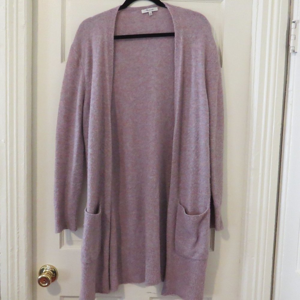 Madewell Sweater in variegated pink, magenta